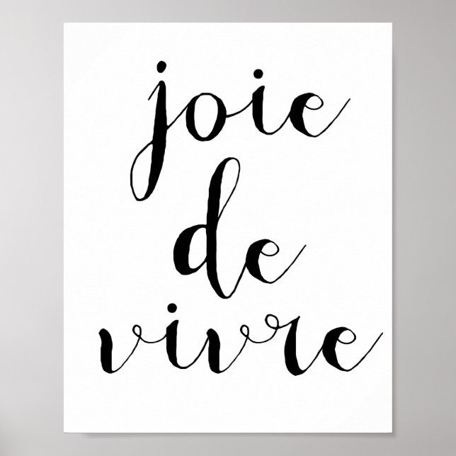 Póster Joie de vivre (Frente)