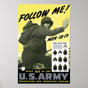 Póster Join The Army -- WWII