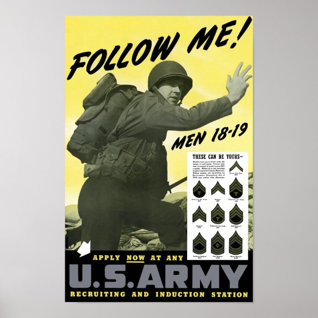 Póster Join The Army -- WWII (Frente)