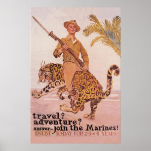 Póster Join The Marines-Enlist Today