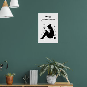 Póster Jolabokaflod - Inundación de libros en Islandia