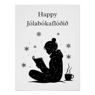 Póster Jólabókaflóð – Inundación de Libros Islandesa, Reg