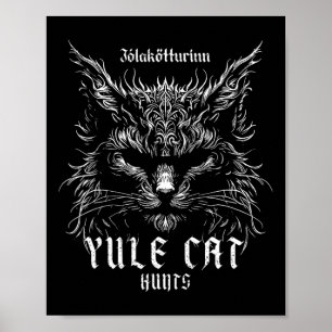 Póster Jólakötturinn Navidades Yule Cat Hunts