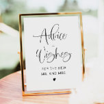 Póster JOLIE Fun Typography Consejos y deseos Minimalista<br><div class="desc">Este consejo y seña de deseos presenta un divertido tipo de letra manuscrita y un moderno diseño minimalista. Cambia fácilmente los colores y edita *most* frases para satisfacer las necesidades de tu ocasión. Este letrero es perfecto para su boda contemporáneo, industrial o bohemio, ducha de novia o ducha de pareja....</div>