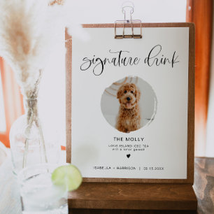 Póster JOLIE Minimal Boho 1 Mascota de fotografía Bebida 