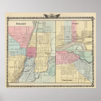 Póster Joliet, Peru and Freeport