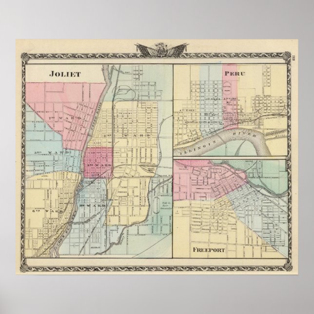 Póster Joliet, Peru and Freeport (Frente)
