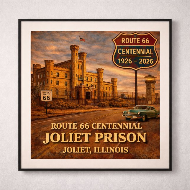 Póster Joliet Prison Chicago Route 66 (Subido por el creador)