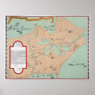 PÓSTER JOLLIET: NORTEAMÉRICA 1674