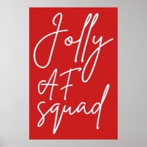 Jolly AF Squad I - Divertido Adulto Navidad Fiesta
