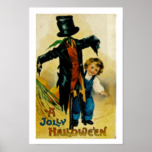 Póster Jolly Halloween Scarecrow
