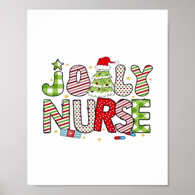 Póster Jolly Nurse, camiseta clásica de Halloween (Frente)