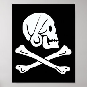 Póster Jolly Roger Henry cada bandera pirata