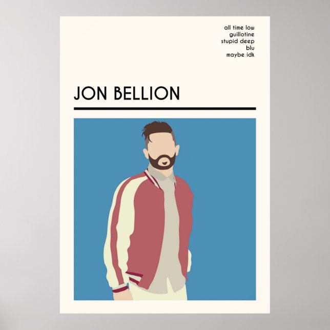 Póster Jon Bellion Wall ArtPosterImpresiones (Frente)