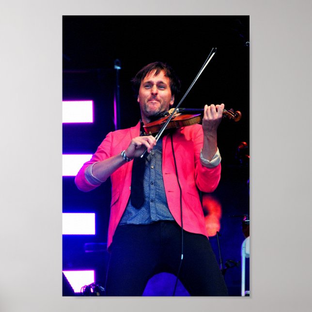 Póster Jon Boden Actuando En Vivo Con Bellowhead (Frente)