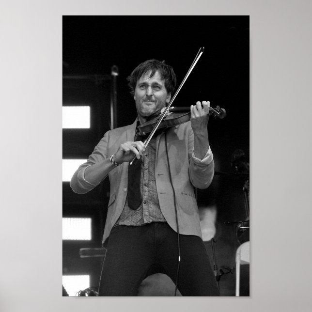Póster Jon Boden Actuando En Vivo Con Bellowhead (Frente)