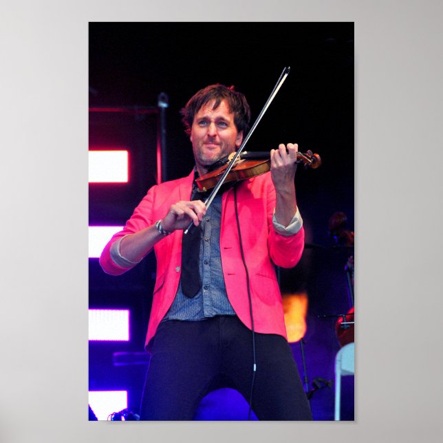 Póster Jon Boden Actuando En Vivo Con Bellowhead (Frente)