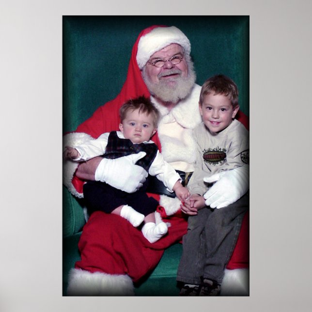 Póster jon logan con santa (Frente)
