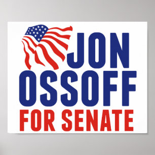 Póster Jon Ossoff al Senado 2026 Elección de Georgia