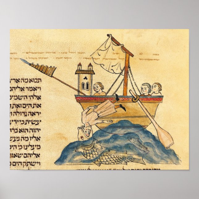 Póster Jonah comido por la ballena (Frente)