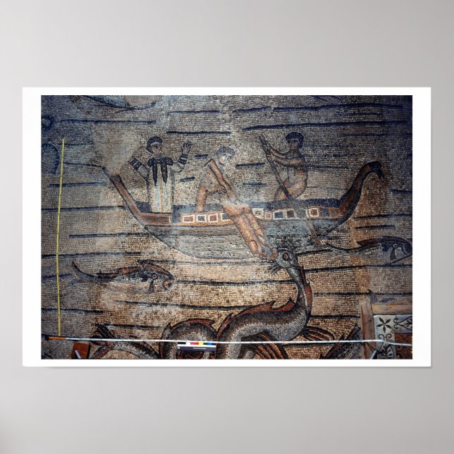 Póster Jonah siendo tragado por la ballena, detalle de un (Frente)