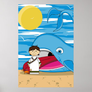 Póster Jonah y el poster de la ballena