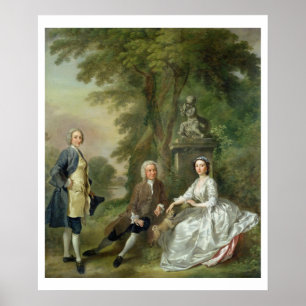 Póster Jonatán Tyers (d.1767) y su hija, Elizabet