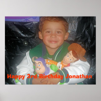 Póster Jonathan 3rd bday Buzz