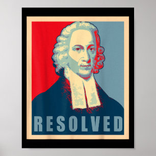 Póster Jonathan Edwards Resuelto Calvinista Reformado