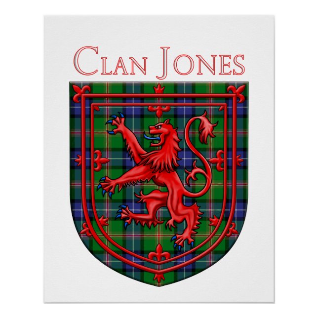Póster Jones Tartan Scottish Plaid Lion Rampant (Anverso)