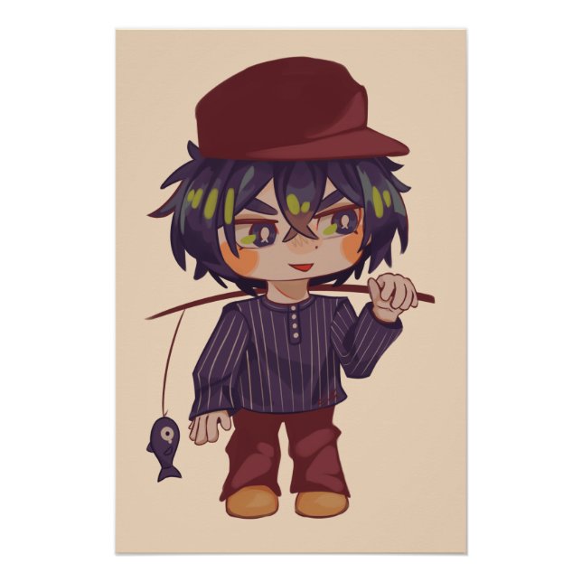 Póster Jongerjie, jongen, chibi, Spakenburg (Anverso)