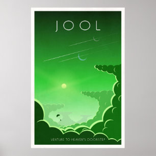 Póster Jool del programa espacial Kerbal