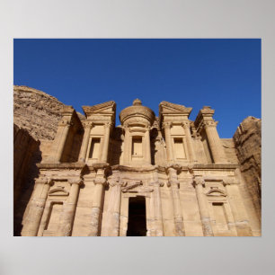 Póster Jordania, Petra, El Monasterio, Al Deir.