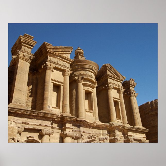Póster Jordania, Petra, El Monasterio, Al Deir. 2 (Frente)