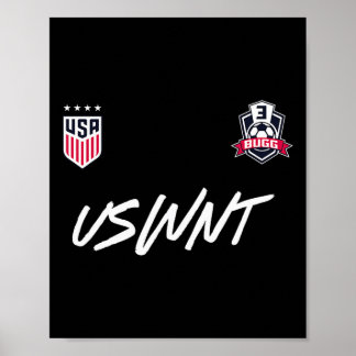 Póster Jordyn Bugg 3 Navy Uswnt Licencia Oficial 
