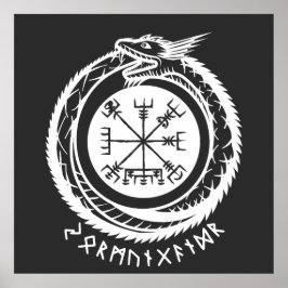 Póster Jormungandr - Corrata nórdica
