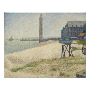 Póster Jorte Pedro Seurat el   el faro en Honfleur