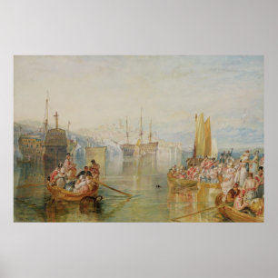 Póster José Mallord Guillermo Turner el   Saltash,