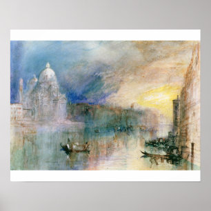 Póster José Mallord Guillermo Turner el   Venecia: Cana