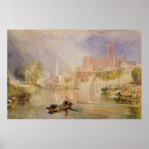 Póster José Mallord Guillermo Turner el Worcester