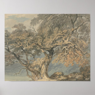 Póster José Mallord Guillermo Turner - un gran árbol
