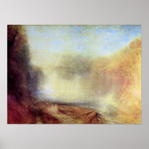 Póster José Mallord Turner - caídas del Clyde