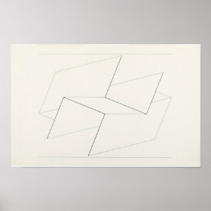 Póster josef albers - constelación estructural vi