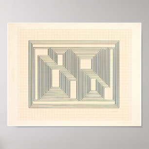Póster josef albers - tectónica gráfica