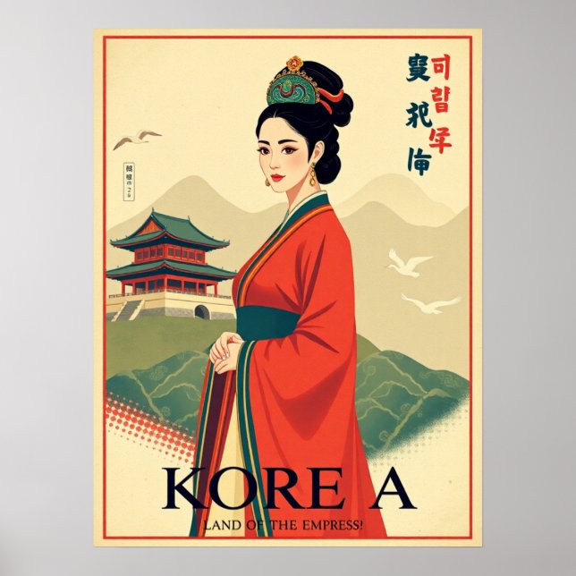 Póster Joseon Empress - Poster hanbok retro vintage (Frente)
