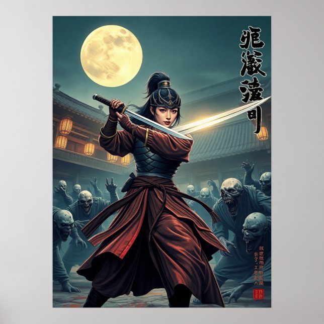 Póster Joseon Warrior Art - Histórico Coreano (Frente)
