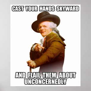 Póster Josepf Ducreux rap Hands Skyward