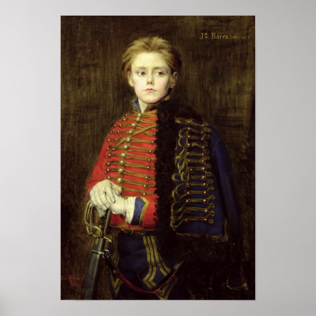 Póster Joseph Bara como un joven (Frente)