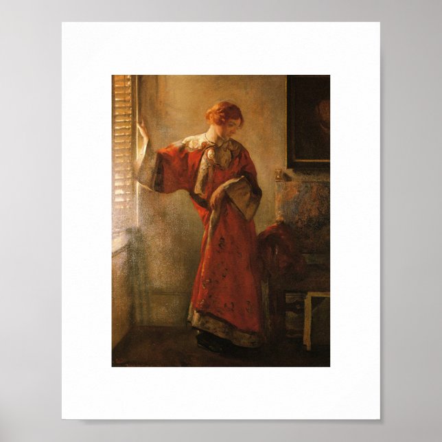 Póster Joseph DeCamp, La Ventana Ciega, Bella Artes (Frente)