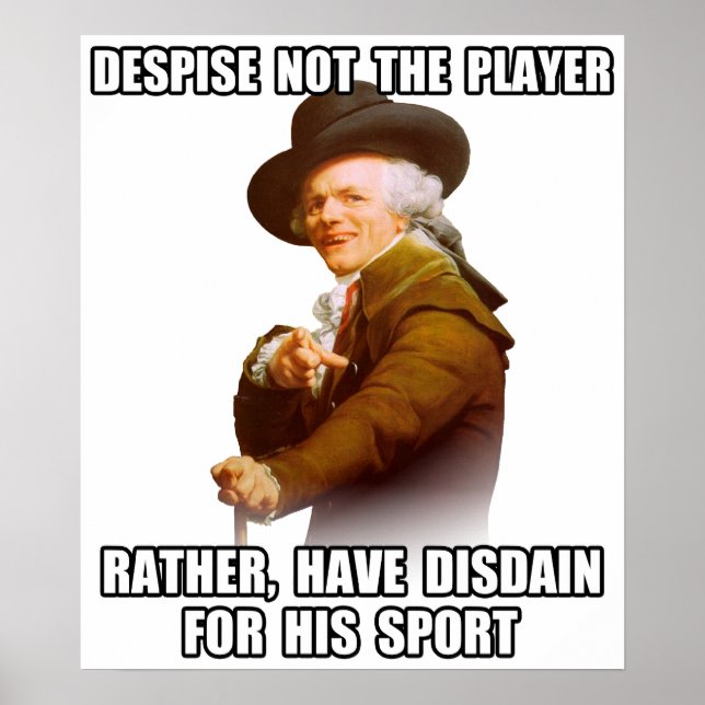 Póster Joseph Ducreux Player Disdain (Frente)